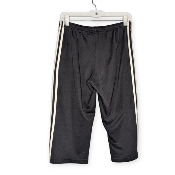 Adidas Black & White Cropped Athletic Pants Size Small - Picture 5 of 12